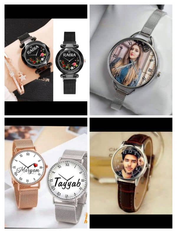 *Article Name* Customized Picture/Name Hand Watch 10