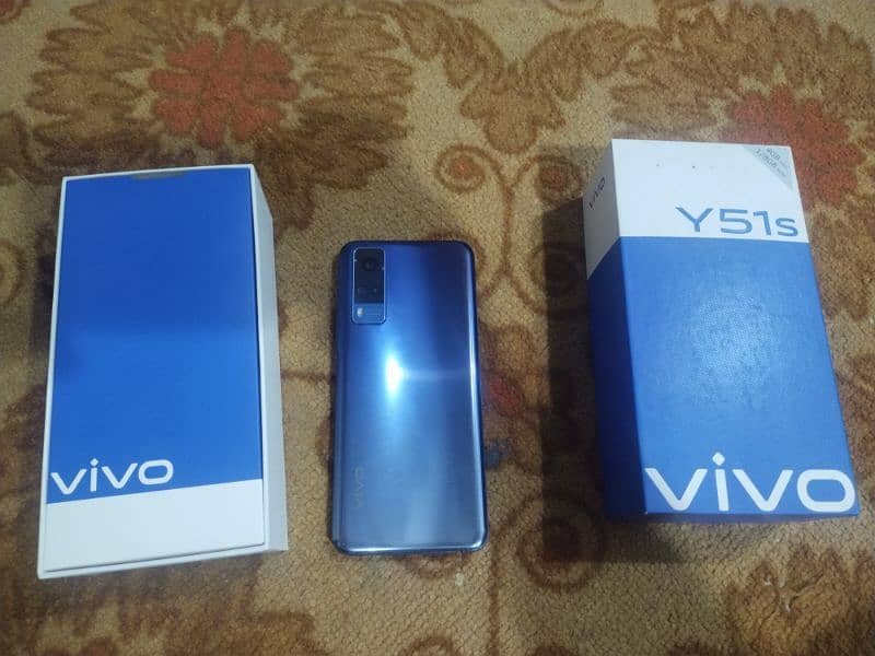 Vivo y51s 8gb+4gb and 128gb with box 1