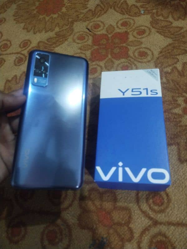 Vivo y51s 8gb+4gb and 128gb with box 14