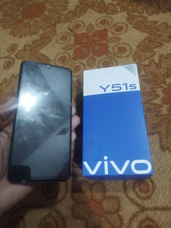 Vivo y51s 8gb+4gb and 128gb with box 15