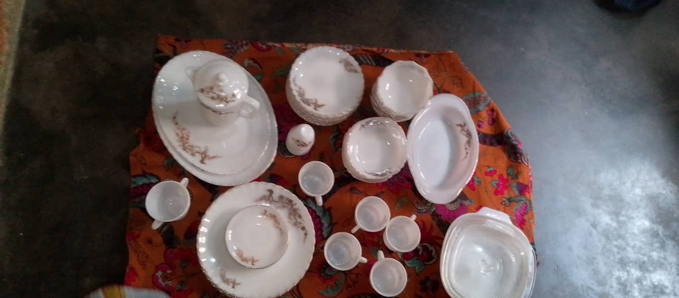 Marble dinner set 4