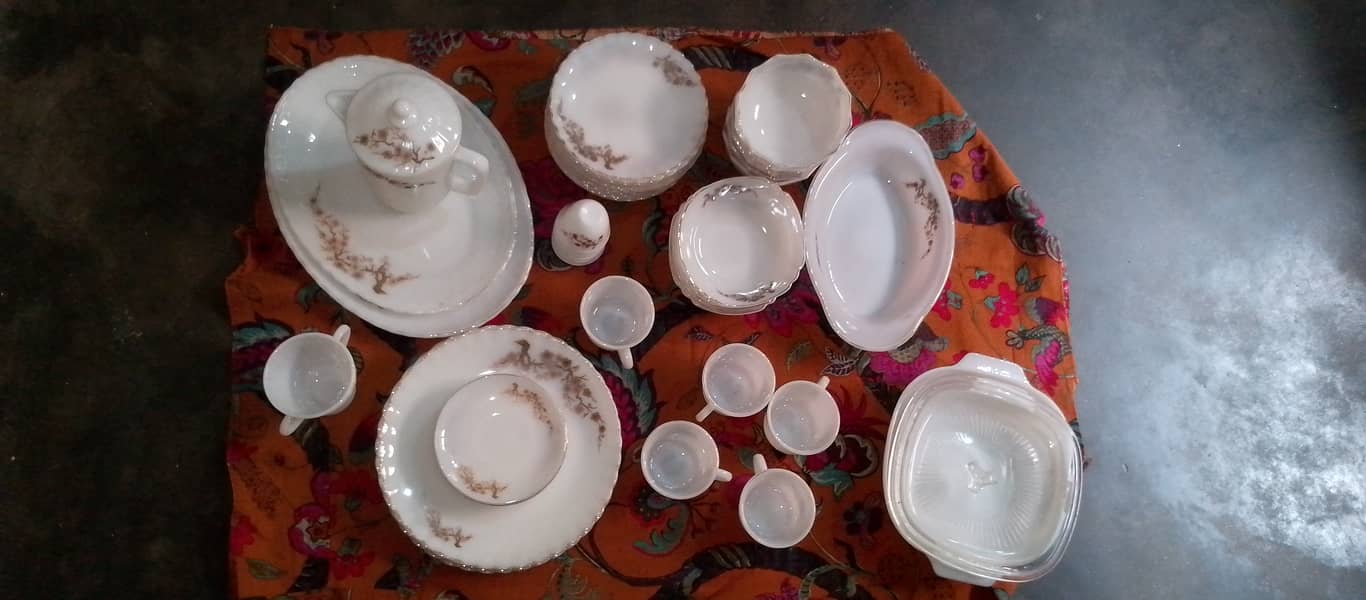 Marble dinner set 6