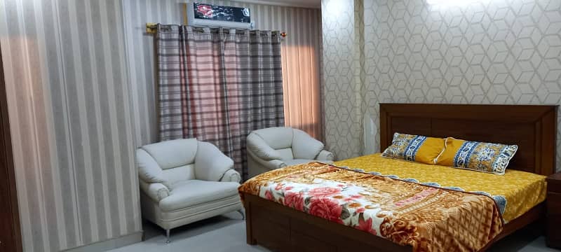 2 bed rom ful furnished safe & scour coupel allow bahria Town 0