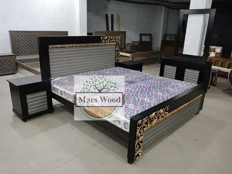 Bed king size italian design 2