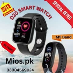 M5 band and D20 smart watch deal