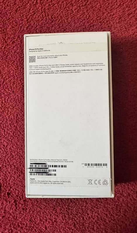 Iphone 15 pro max 256gb Hk dual physical Pta approved 5