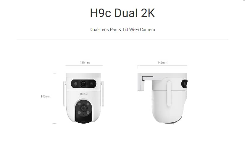 EZVIZ H9c 2K Dual-Lens Pan & Tilt Wi-Fi Camera 0