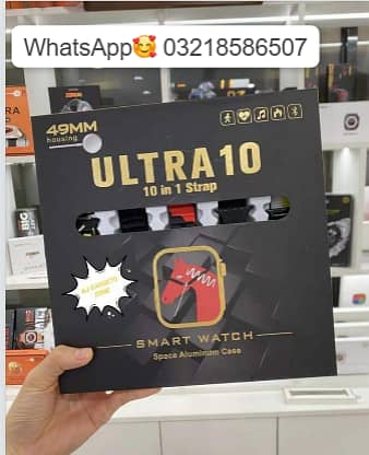 Ultra Smart Watch With 10 Straps 0