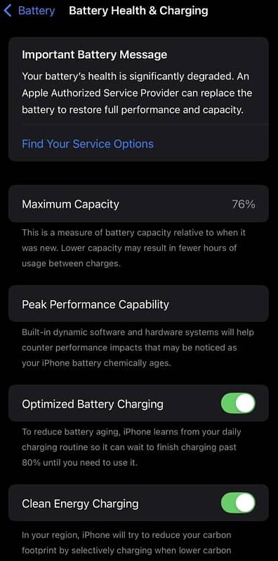 iphone 12 pro max jv 256 gb storage battery health 76 6