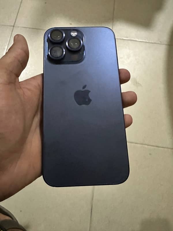 iphone 15 pro max jv blue titanium 256GB 4