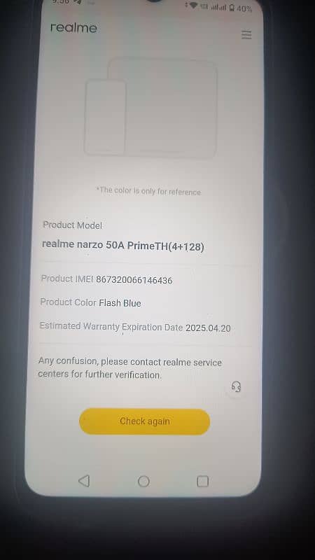 realme nazro 50a prime 128 gb 8