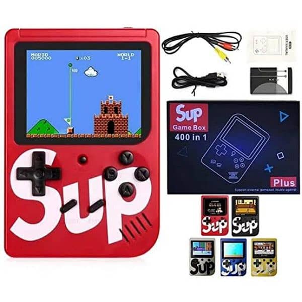 SUP 2 Players Video Game Box 400 in 1 Handheld Support Two Players 15