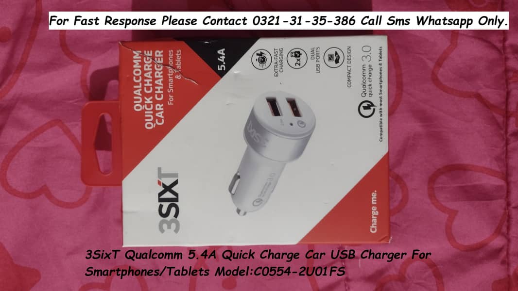 qualcomm 5.4a quick usb car charger 9