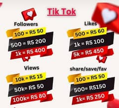 TikTok likes followers