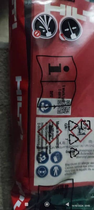 Hilti hit mm plus adhesive anchor 3