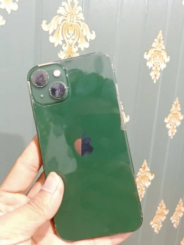 iphone 13 green color 128gb All Ok Face Id battery Original just 5