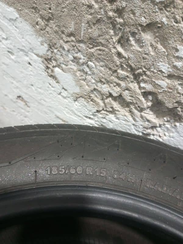 original company fitted Yaris 2022 Tyre 185-60/R15 6