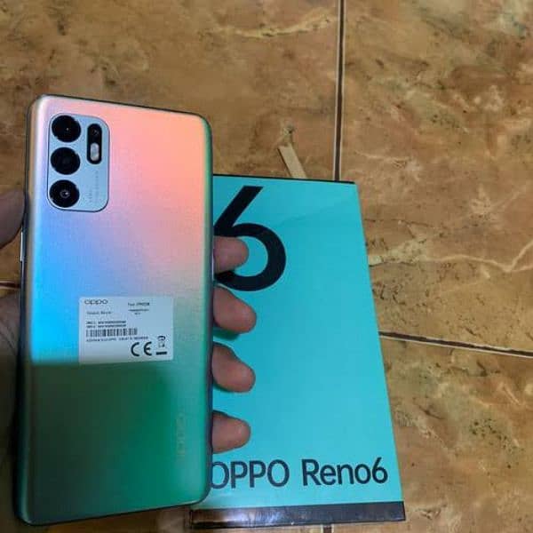 oppo Reno 6 fresh condition 8 ram memory 128 0