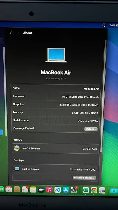 macbook air 2015 13inch 5