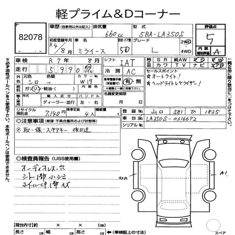 Daihatsu Mira 2022 L Package 1