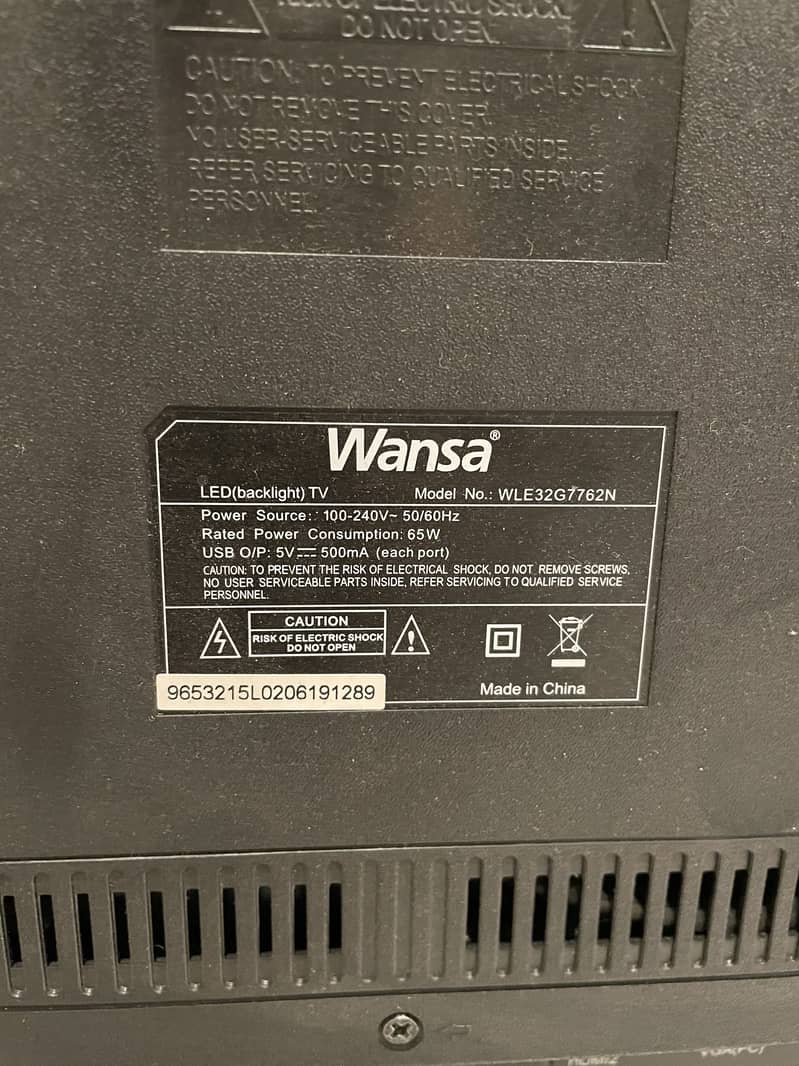 Wansa 32inch LED Backlight TV (imported) 3