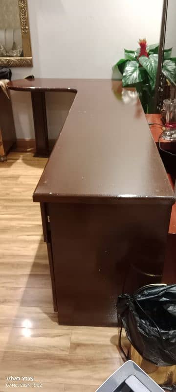 L shape  table for sale 7