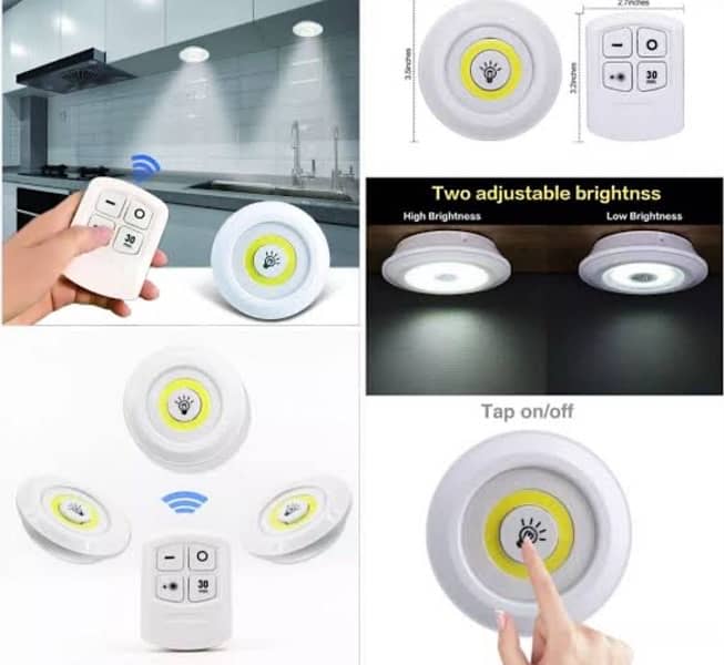 Led Sensor lights with remote control 3 pieces 0