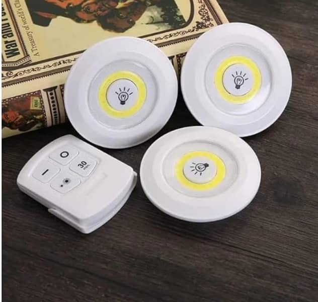 Led Sensor lights with remote control 3 pieces 1