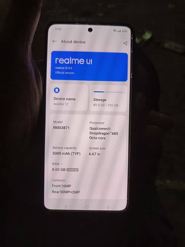 Realme 12 8/256 10/10 03042249545 6