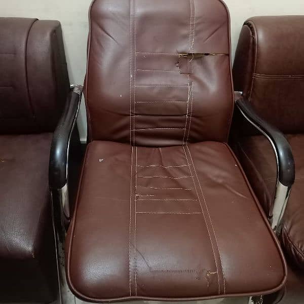 2 sofa + 2 chairs + 1 table available for sale 1