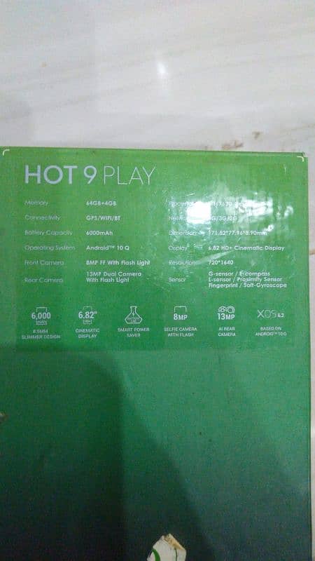 infinix hot 9 play 4/64 6