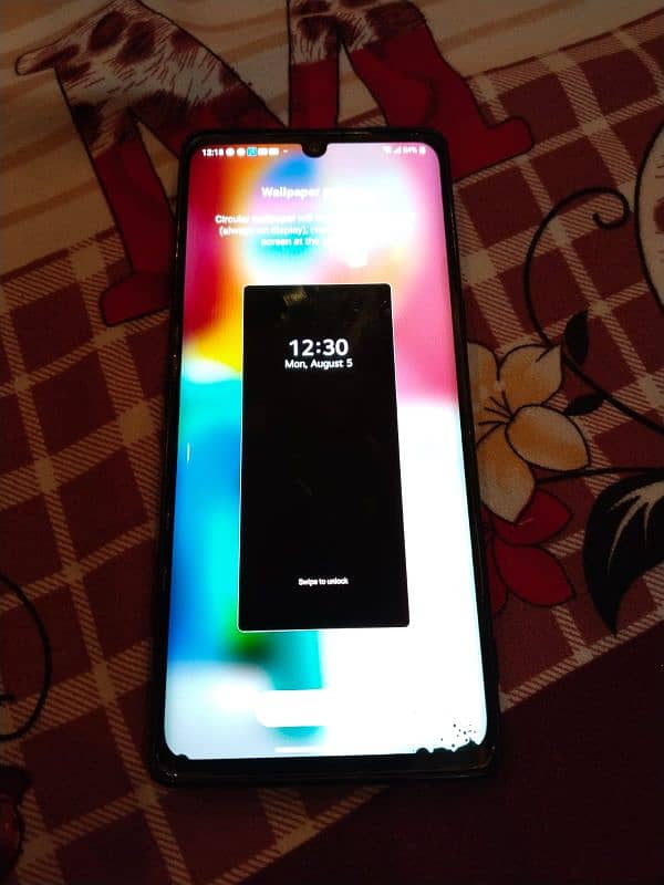 LG velvet 6,128 Non pta but sim chla ri hai nija dot hai screen per 6