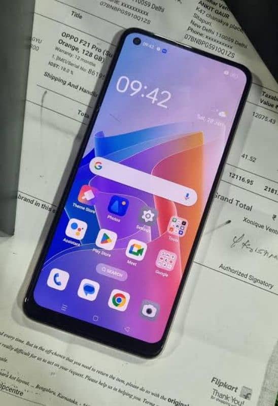 oppo F21 pro 8+4 GB 128 GB ram 0