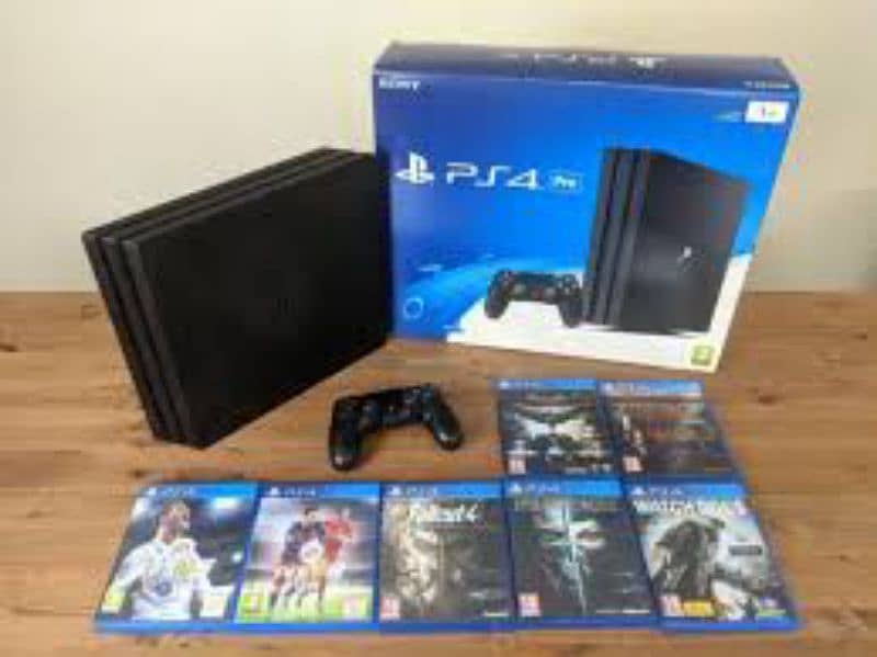 playstation game PS4 pro 1 TB complete box 0