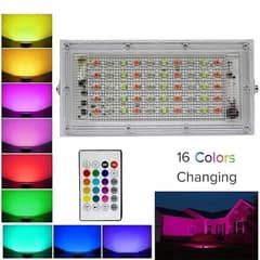 Rgb Led Waterproof Flood Light | Outdoor Lighting – 50w