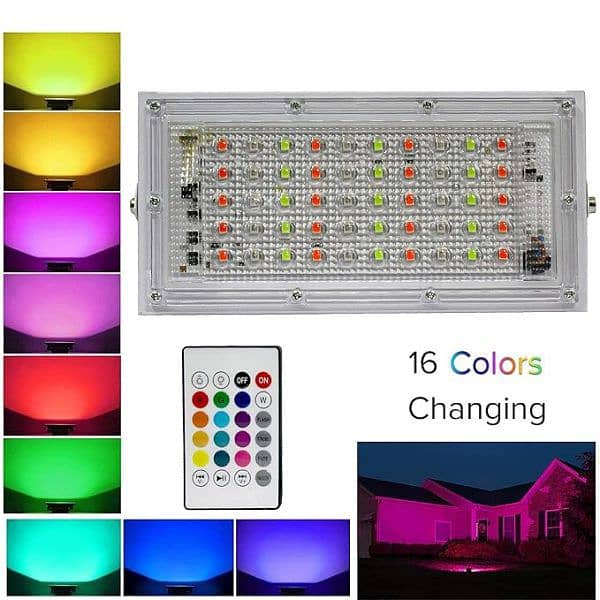 Rgb Led Waterproof Flood Light | Outdoor Lighting 0