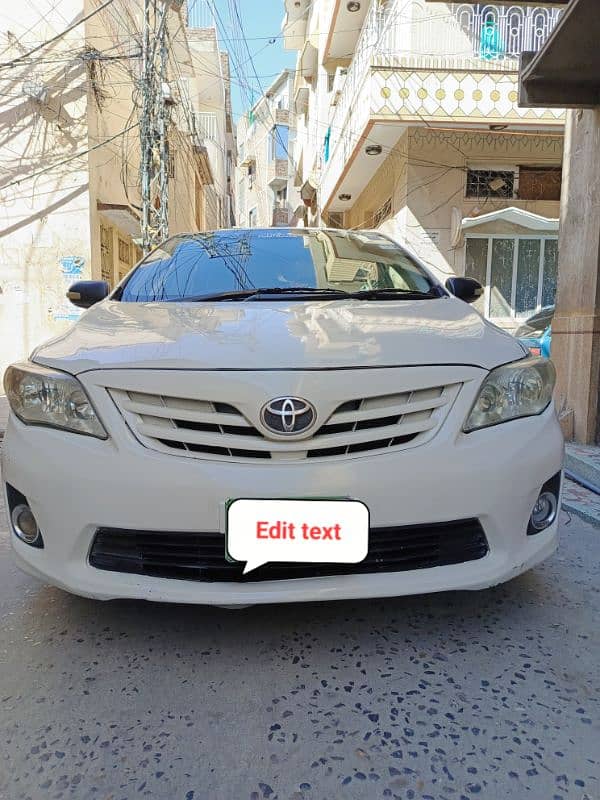 Toyota Corolla XLI 2013 2