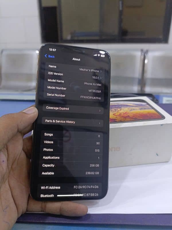 iphone xsmax 256 gb PTA aprooved single sim 11