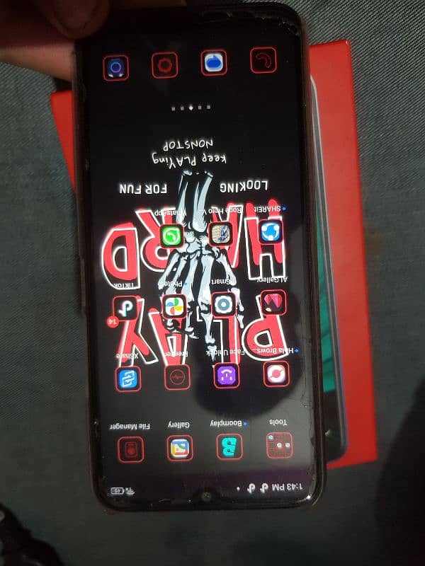 Itel Version 1 pro with box and charger 2