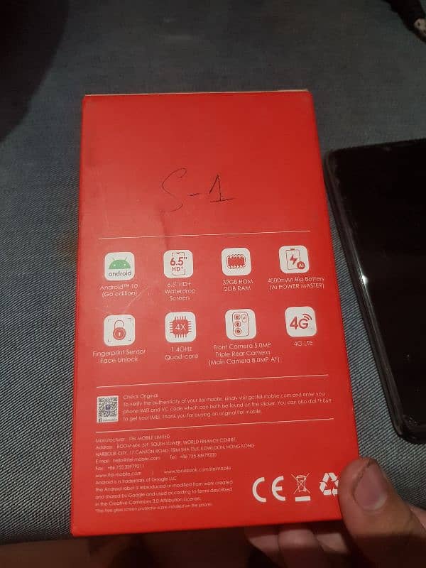 Itel Version 1 pro with box and charger 5