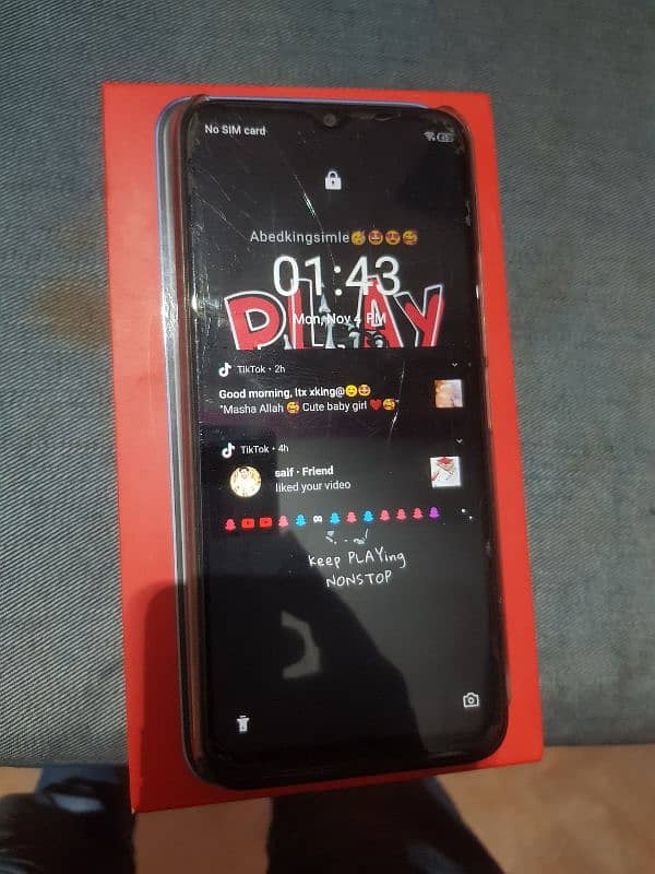 Itel Version 1 pro with box and charger 7