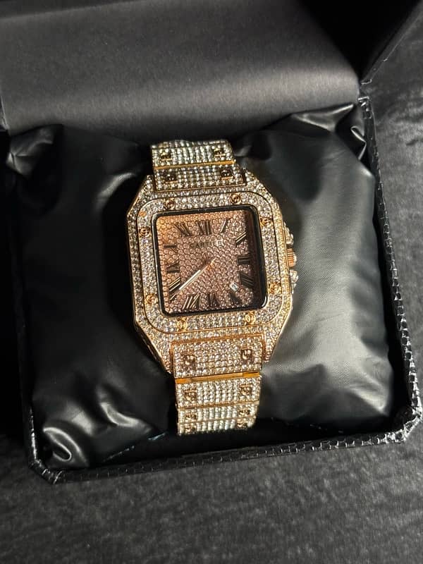 ICED OUT CARTIER WATCHES 3