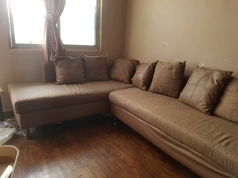 L shaped sofa set 0