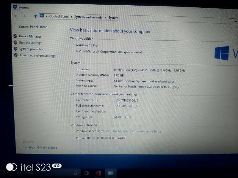 HP laptop core i3 4th generation 8GB ram 128 SSD Original charger 0