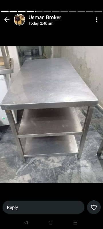 Working Table 18 Gauge 5.25 Stainless Steel Commercial 1