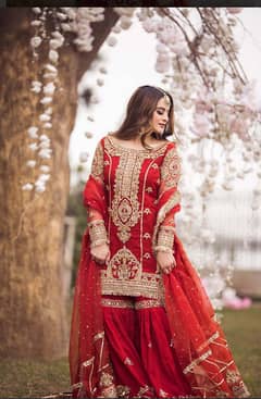 Maha wajaht designer bridal dress