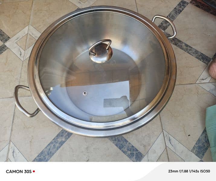 Branded 1 cooking pot and 1 karahi Steel 0