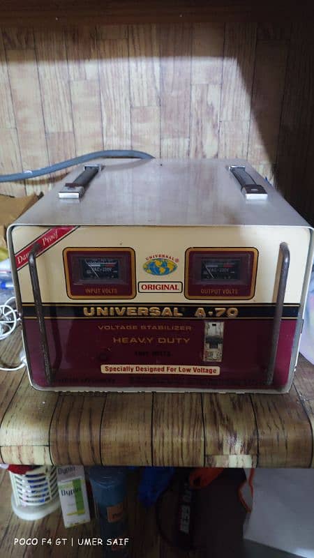 Universal original Stablizer 7000 watt Model # A-70 pure cooper 0