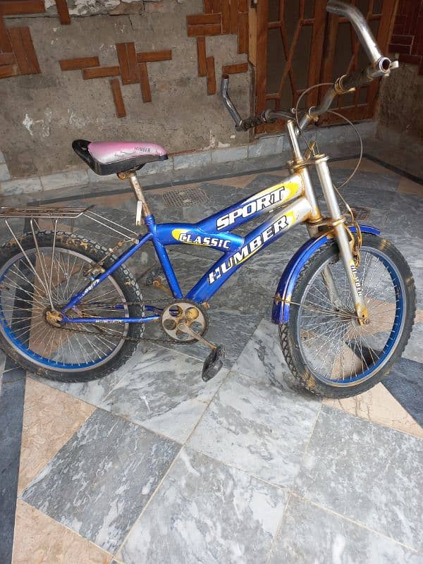 blue colour bicycle 1