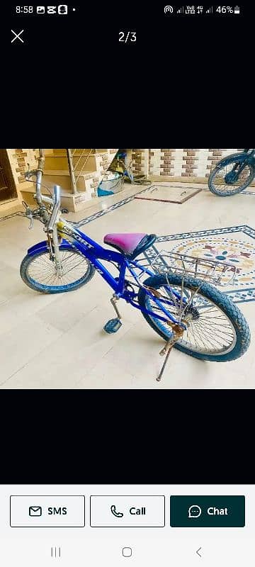 blue colour bicycle 4